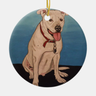 Pitbull Keramisch Ornament