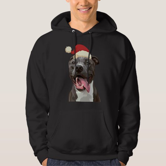 Pitbull Kerst 235 Hoodie (Voorkant)