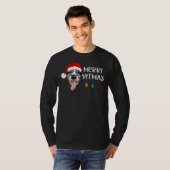 Pitbull Kerst Grappig Merry Pitmas T-shirt (Voorkant volledig)