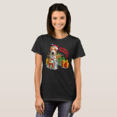 Pitbull Kerst Vrolijk Pitmas Sinterklaas T-shirt (Voorkant volledig)