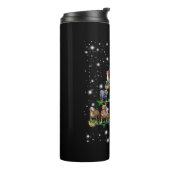 Pitbull-kerstboom met vlieglicht thermosbeker (Gedraaid links)