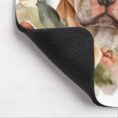 Pitbull Kerstkrans Feestelijke Pup Muismat (Hoek)