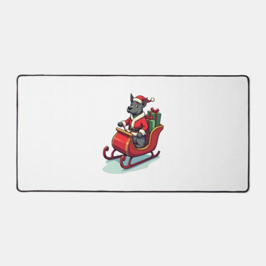 Pitbull Kerstman Rit Bureaumat (Voorkant)
