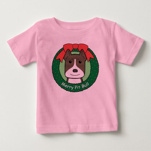 Pitbull Kerstmis (Voorkant)