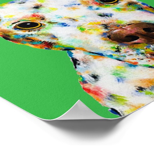 Pitbull-kunstposter Poster (Hoek)