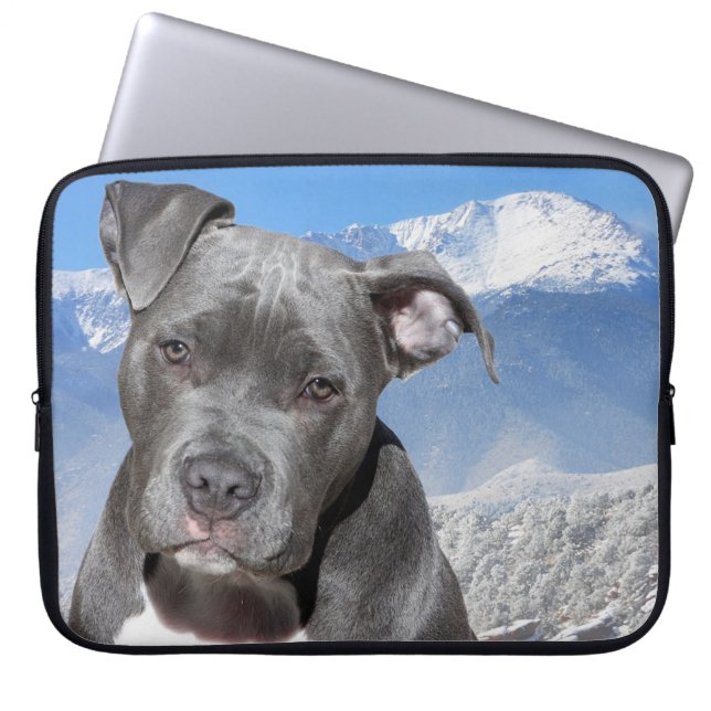 Pitbull Laptop Sleeve (Voorkant)
