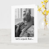 Pitbull Liefde Denk Aan Jou Kaart (Gele Bloem)