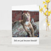 Pitbull Liefde Denk Aan Jou Kaart (Gele Bloem)