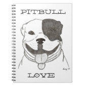 Pitbull Liefde Notitieboek (Voorkant)