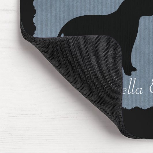 Pitbull Liefde Silhouet Muismat (Hoek)