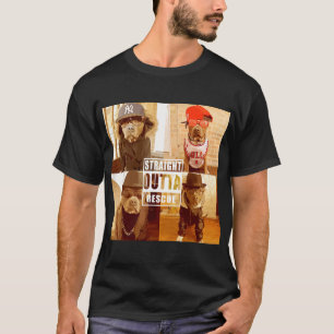 Pitbull Liefde Straight Out Rescue Grappige Pit Bu T-shirt