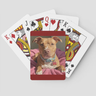 Pitbull liefhebber speelkaarten- pokerkaarten