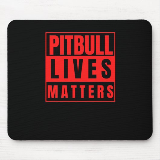 Pitbull Lives - Pitbull Stuff Hondenliefhebber Sti Muismat (Voorkant)