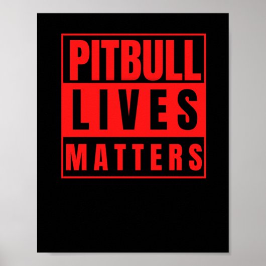 Pitbull Lives - Pitbull Stuff Hondenliefhebber Sti Poster (Voorkant)