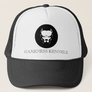 Pitbull logo dog, GAMENESS KENNELS Trucker Pet
