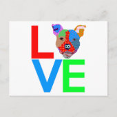 Pitbull Love Briefkaart (Voorkant)