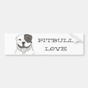 Pitbull Love Bumpersticker