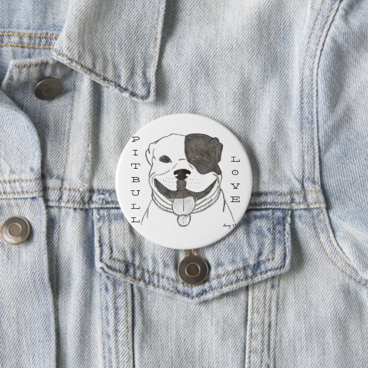 Pitbull Love Button (In situ)