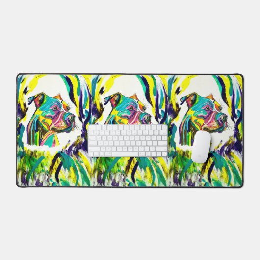 Pitbull love desk mat (Keyboard & Muis)