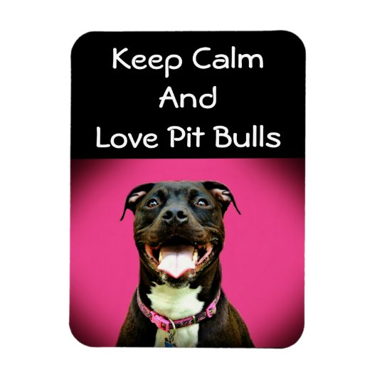 Pitbull Love fotomagneet Magneet (Verticaal)