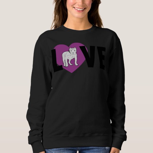 Pitbull Love Geplaatst Trui (Voorkant)