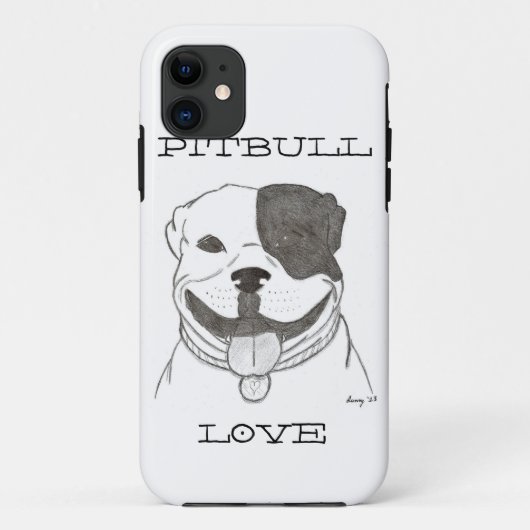 Pitbull Love iPhone 5 Extreme Hoesje (Achterkant)