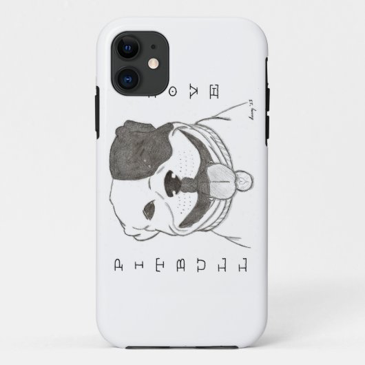 Pitbull Love iPhone 5 Hoesje (Achterkant)