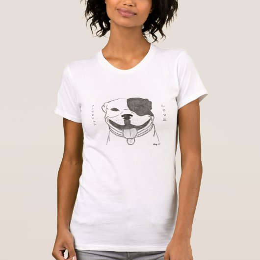 Pitbull Love Shirten T-shirt (Voorkant)