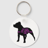 Pitbull Love Sleutelhanger (Voorkant)