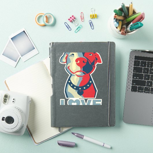 Pitbull - LOVE Sticker (iPad Cover)