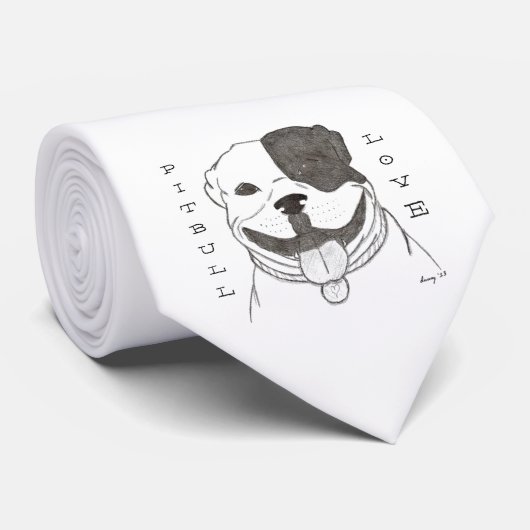 Pitbull Love Stropdas (Opgerold)