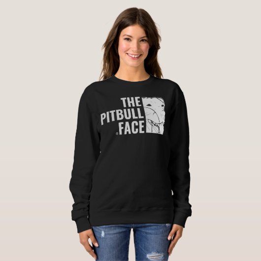Pitbull Love the Pitbull Face Dog Dierenvriend Trui (Voorkant volledig)