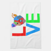 Pitbull Love Theedoek (Verticaal)