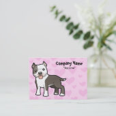 Pitbull Love Visitekaartje (Staand voorkant)