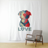 Pitbull - LOVE Wandkleed (In situ)