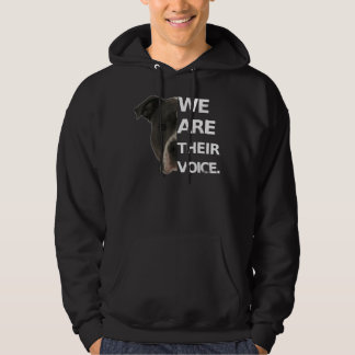 Pitbull Love Wij zijn hun stem Hondenliefhebbers Hoodie