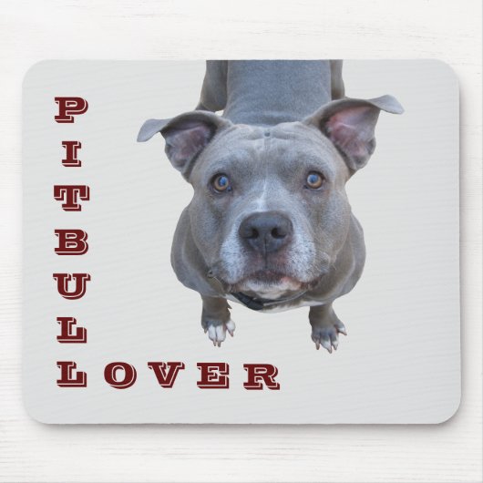 Pitbull Lover Mousepad Muismat (Voorkant)