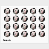 Pitbull Lover Ronde Sticker (Vel)