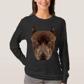 Pitbull Low Poly T-shirt (Voorkant)