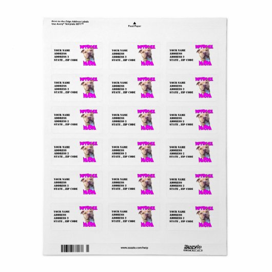 Pitbull Mam Etiket (Full Sheet)