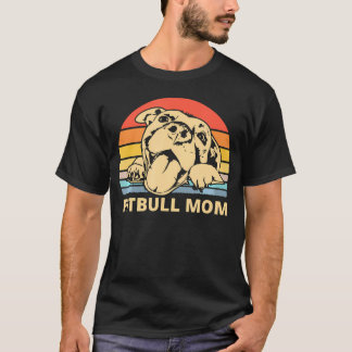 Pitbull mam gelukkig lachende pitbull mam op zonso t-shirt