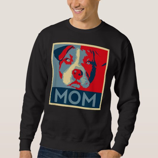 Pitbull Mam Hondenliefhebber Pit Bull Rescuing for Trui (Voorkant)