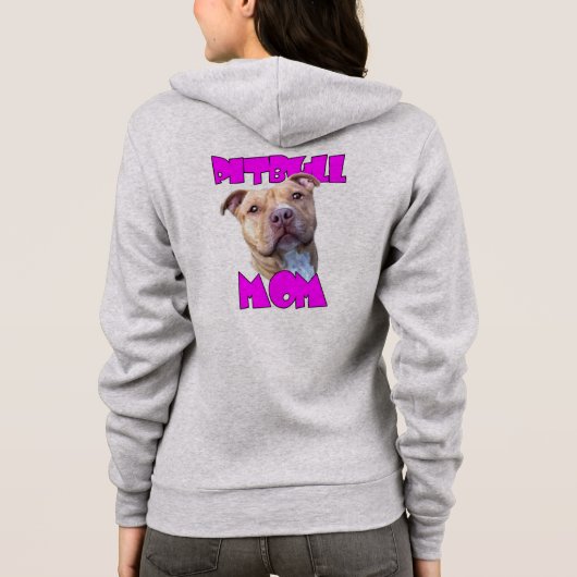 Pitbull Mam Hoodie (Achterkant)