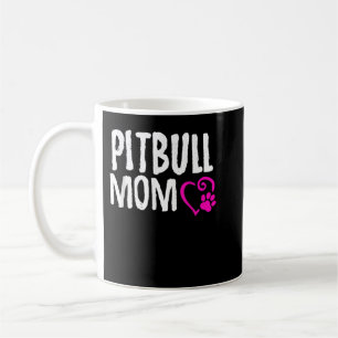 Pitbull mam Ik hou van m'n shirt cadeau Koffiemok