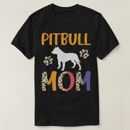 Pitbull Mam Leopard T-shirt (Design voorkant)