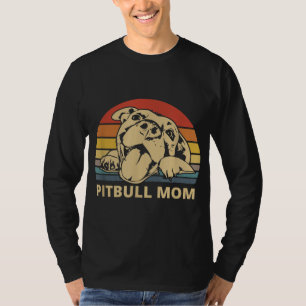 Pitbull Mam-ontwerp voor Pitbull en Pibble Moms T-shirt