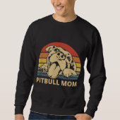Pitbull Mam-ontwerp voor Pitbull en Pibble Moms Trui (Voorkant)