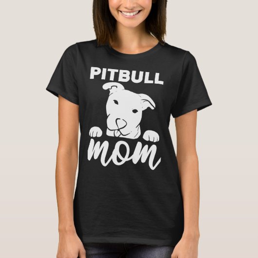 Pitbull Mam Pitbull Mam T-shirt (Voorkant)