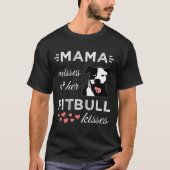 Pitbull Mam Pittie Mama Rescue Adoption Bully Bree T-shirt (Voorkant)