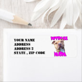 Pitbull mam retour adreslabels etiket (Insitu)